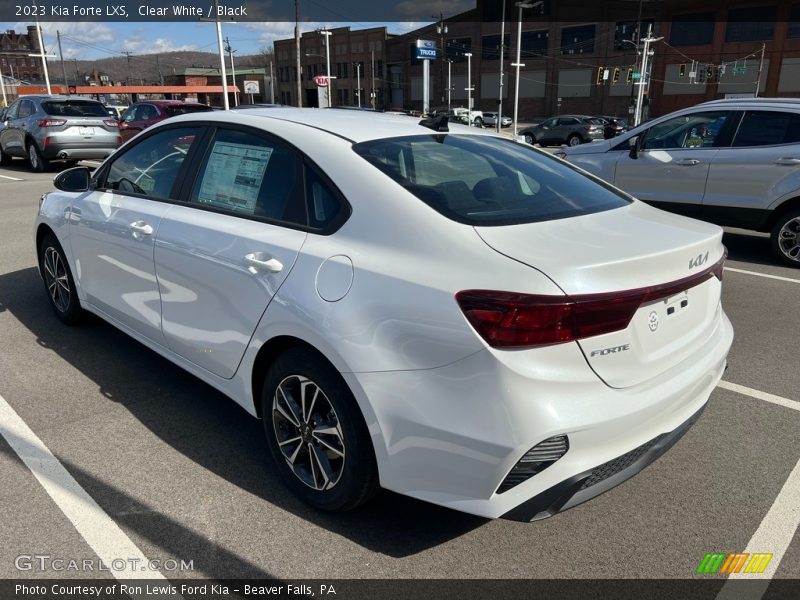 Clear White / Black 2023 Kia Forte LXS