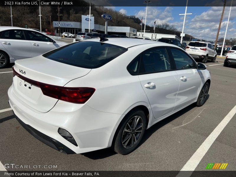 Clear White / Black 2023 Kia Forte LXS