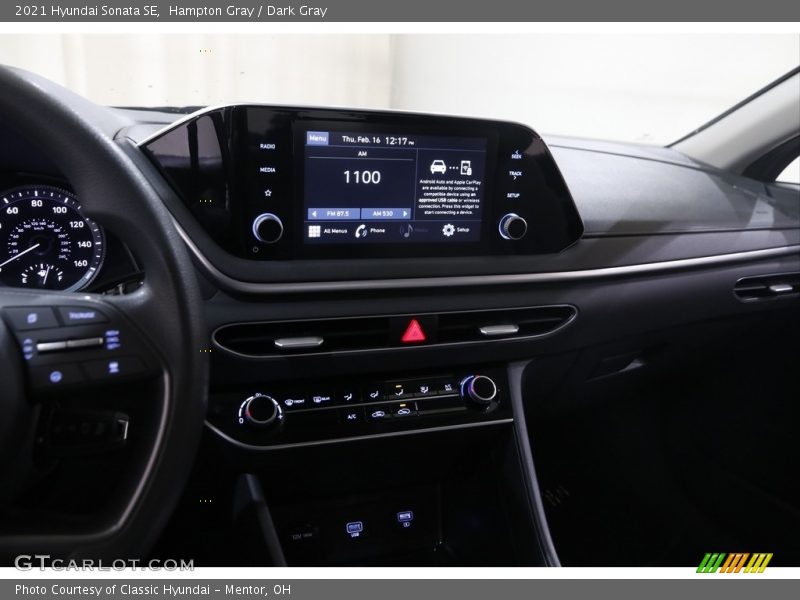 Hampton Gray / Dark Gray 2021 Hyundai Sonata SE