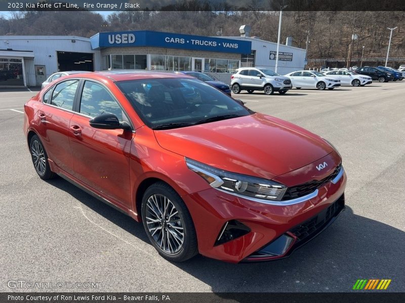 Fire Orange / Black 2023 Kia Forte GT-Line