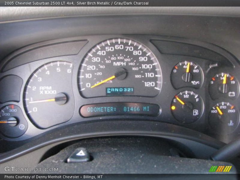 Silver Birch Metallic / Gray/Dark Charcoal 2005 Chevrolet Suburban 2500 LT 4x4