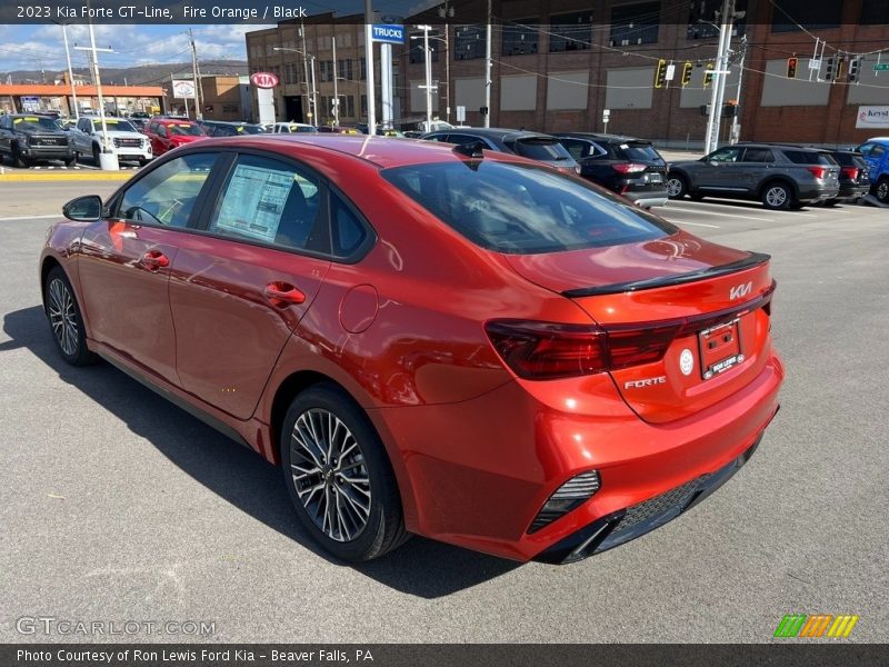 Fire Orange / Black 2023 Kia Forte GT-Line