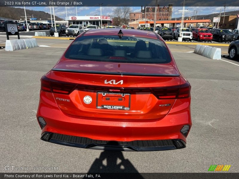 Fire Orange / Black 2023 Kia Forte GT-Line