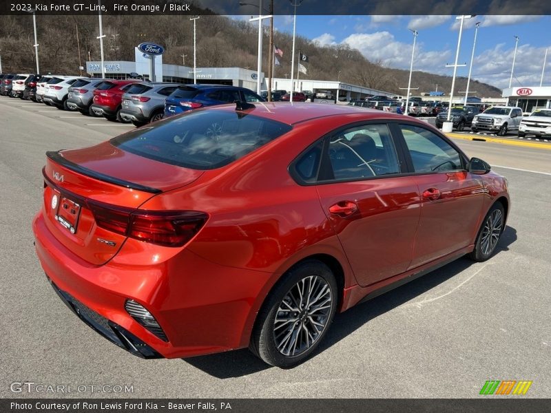 Fire Orange / Black 2023 Kia Forte GT-Line