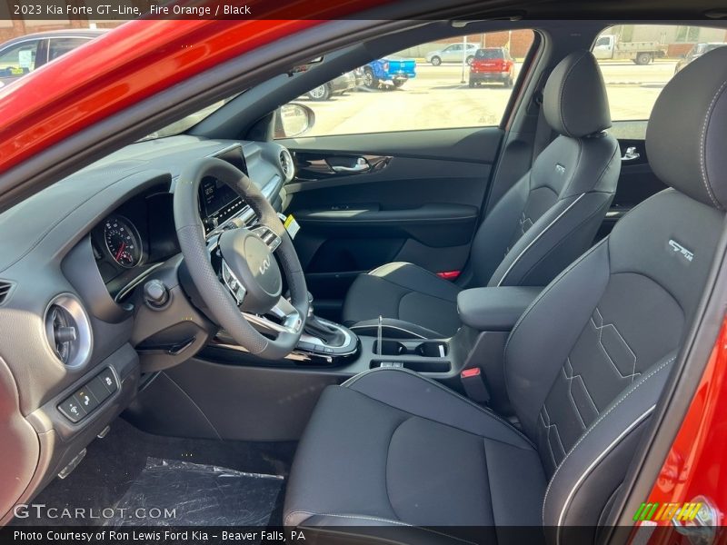 Fire Orange / Black 2023 Kia Forte GT-Line