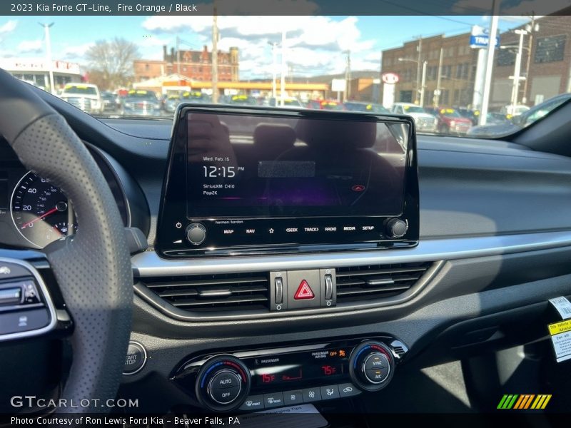 Fire Orange / Black 2023 Kia Forte GT-Line