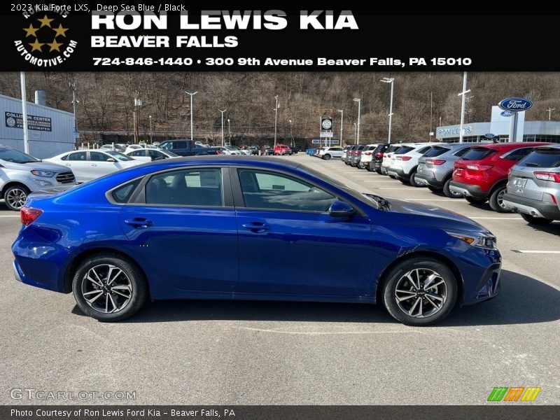Deep Sea Blue / Black 2023 Kia Forte LXS