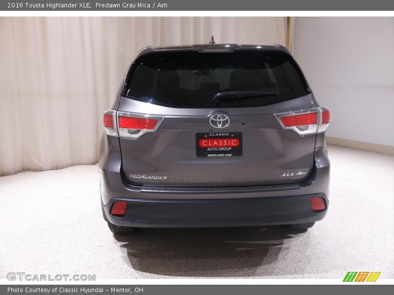 Predawn Gray Mica / Ash 2016 Toyota Highlander XLE