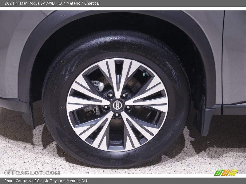 Gun Metallic / Charcoal 2021 Nissan Rogue SV AWD