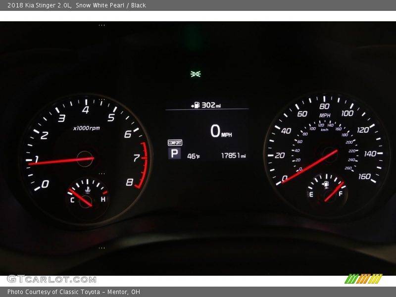  2018 Stinger 2.0L 2.0L Gauges