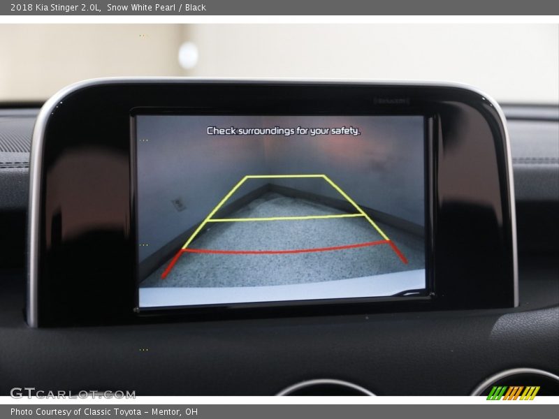 Snow White Pearl / Black 2018 Kia Stinger 2.0L