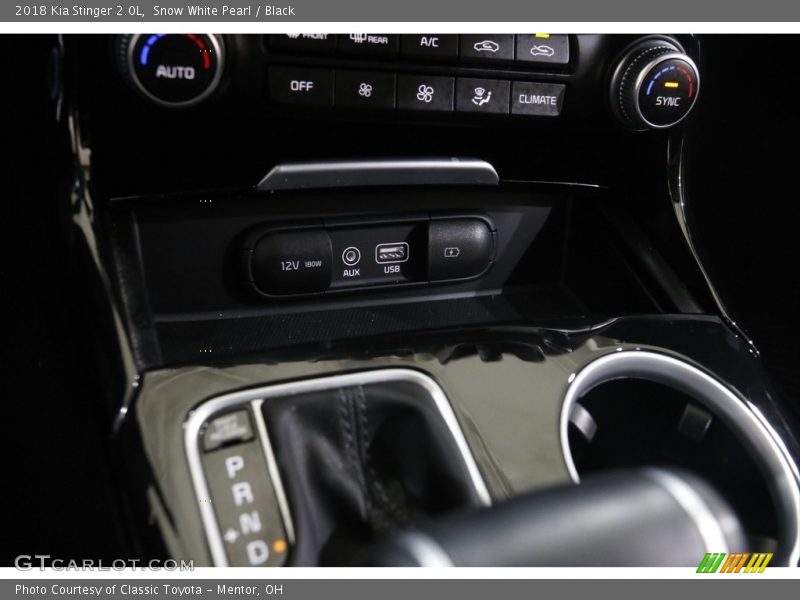 Controls of 2018 Stinger 2.0L