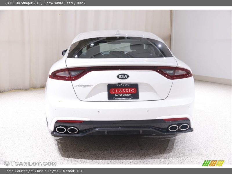 Exhaust of 2018 Stinger 2.0L