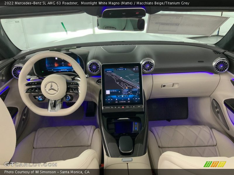 Dashboard of 2022 SL AMG 63 Roadster