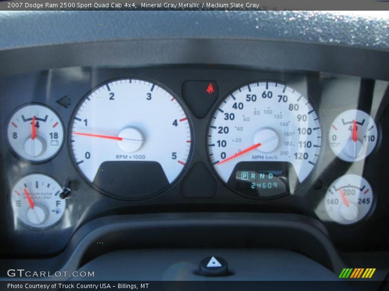 Mineral Gray Metallic / Medium Slate Gray 2007 Dodge Ram 2500 Sport Quad Cab 4x4