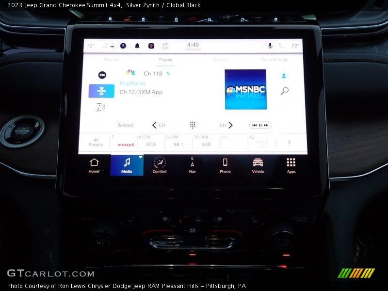 Silver Zynith / Global Black 2023 Jeep Grand Cherokee Summit 4x4