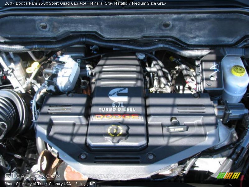 Mineral Gray Metallic / Medium Slate Gray 2007 Dodge Ram 2500 Sport Quad Cab 4x4