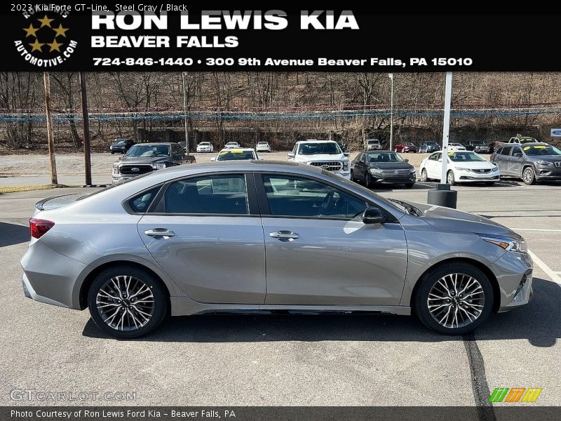 Steel Gray / Black 2023 Kia Forte GT-Line