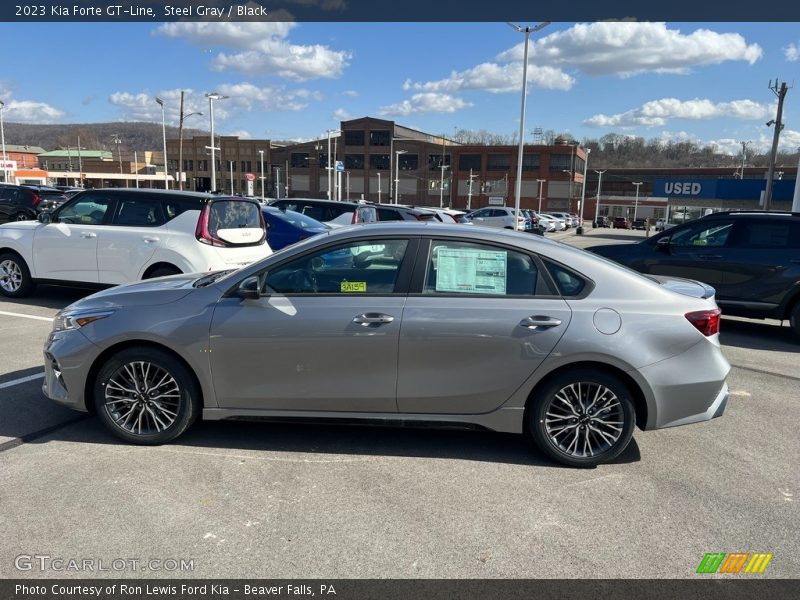 Steel Gray / Black 2023 Kia Forte GT-Line