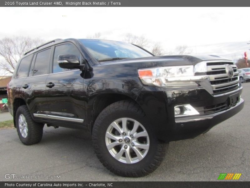 Midnight Black Metallic / Terra 2016 Toyota Land Cruiser 4WD