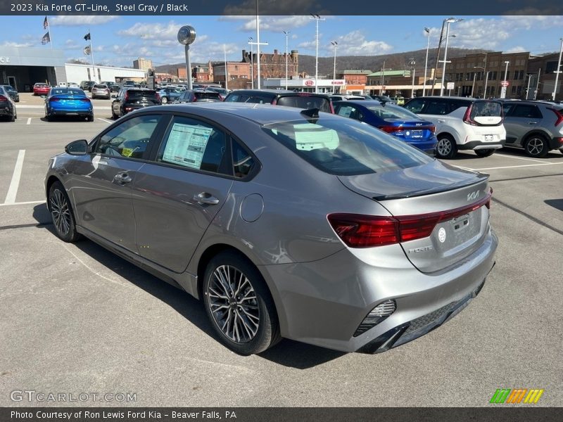 Steel Gray / Black 2023 Kia Forte GT-Line