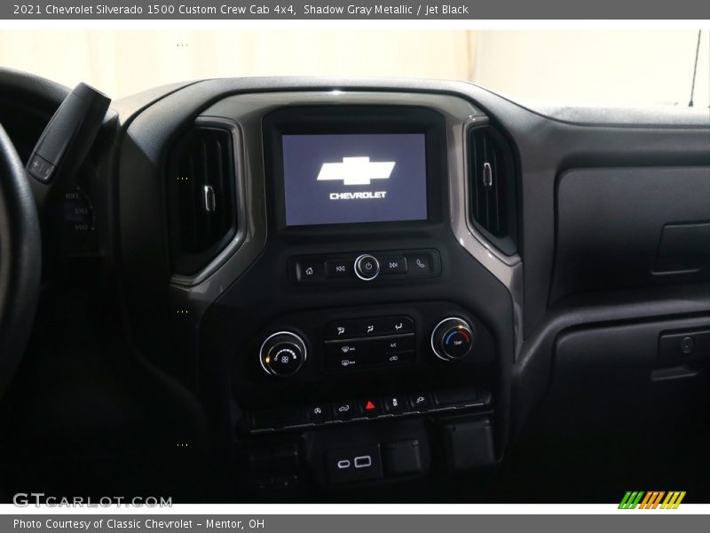 Shadow Gray Metallic / Jet Black 2021 Chevrolet Silverado 1500 Custom Crew Cab 4x4