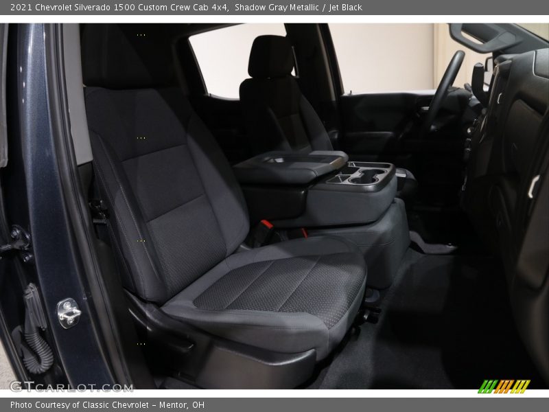 Shadow Gray Metallic / Jet Black 2021 Chevrolet Silverado 1500 Custom Crew Cab 4x4
