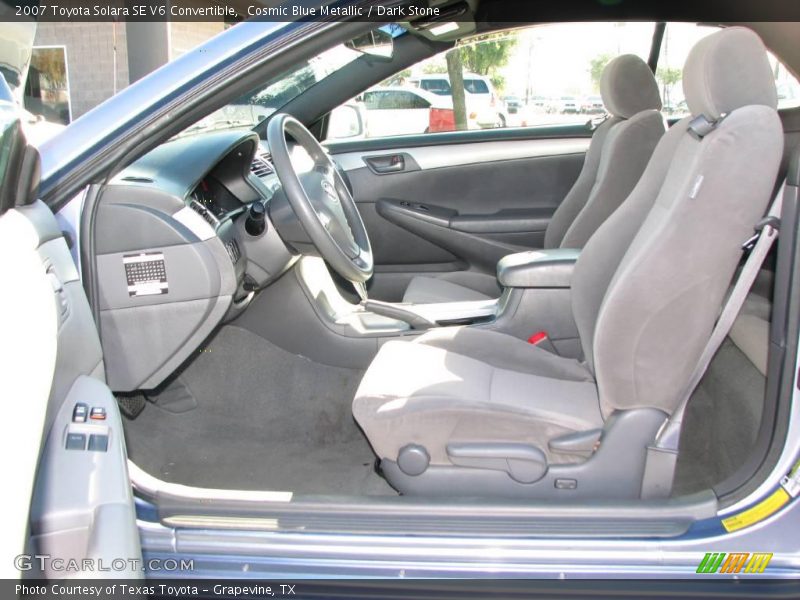 Cosmic Blue Metallic / Dark Stone 2007 Toyota Solara SE V6 Convertible