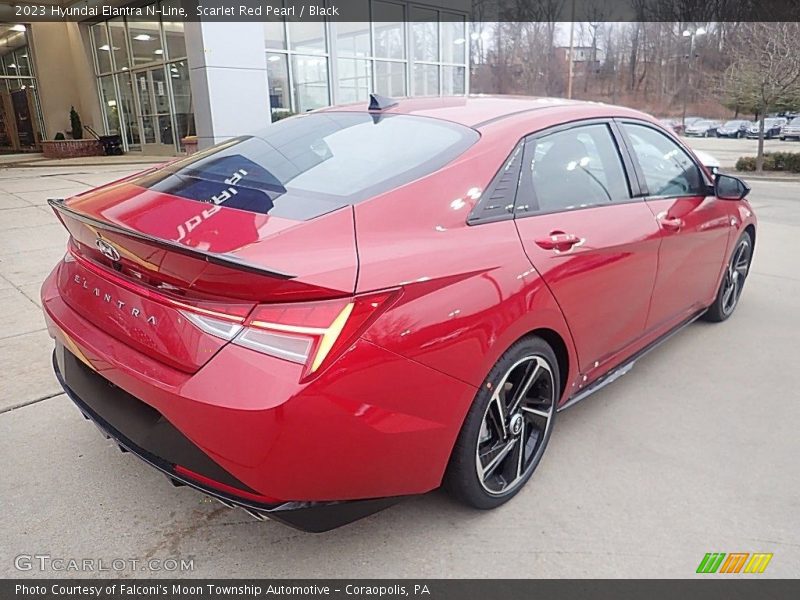 Scarlet Red Pearl / Black 2023 Hyundai Elantra N-Line