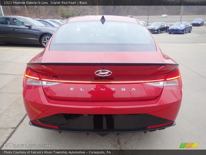 Scarlet Red Pearl / Black 2023 Hyundai Elantra N-Line