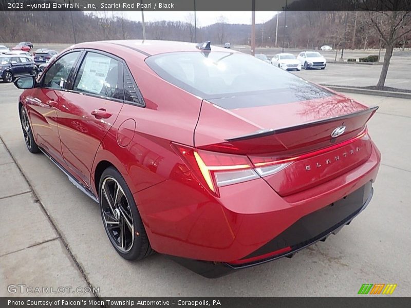 Scarlet Red Pearl / Black 2023 Hyundai Elantra N-Line
