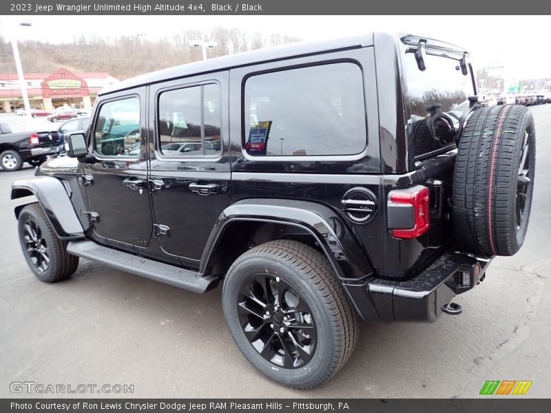 Black / Black 2023 Jeep Wrangler Unlimited High Altitude 4x4