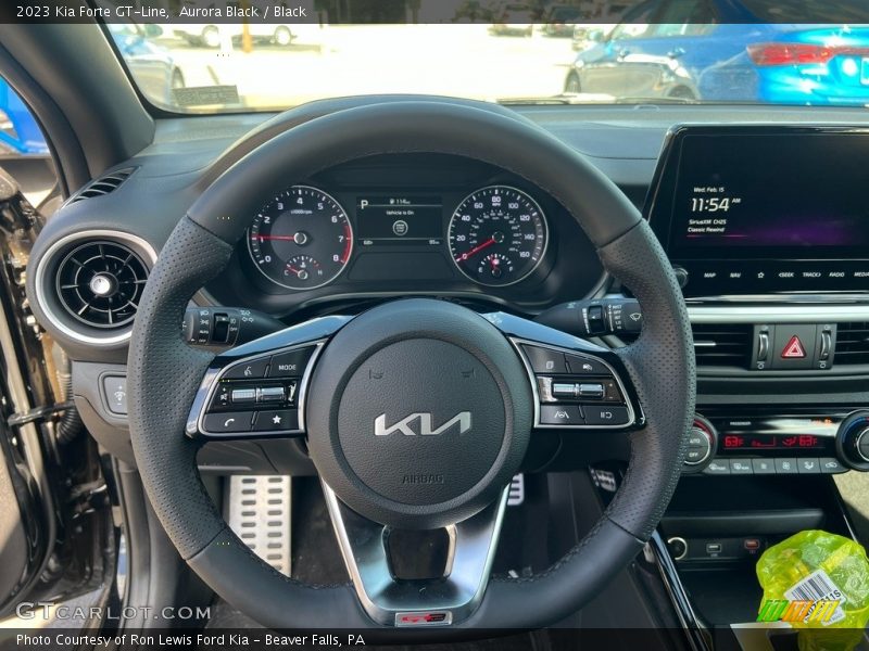Aurora Black / Black 2023 Kia Forte GT-Line