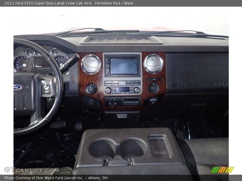 Vermillion Red / Black 2011 Ford F350 Super Duty Lariat Crew Cab 4x4