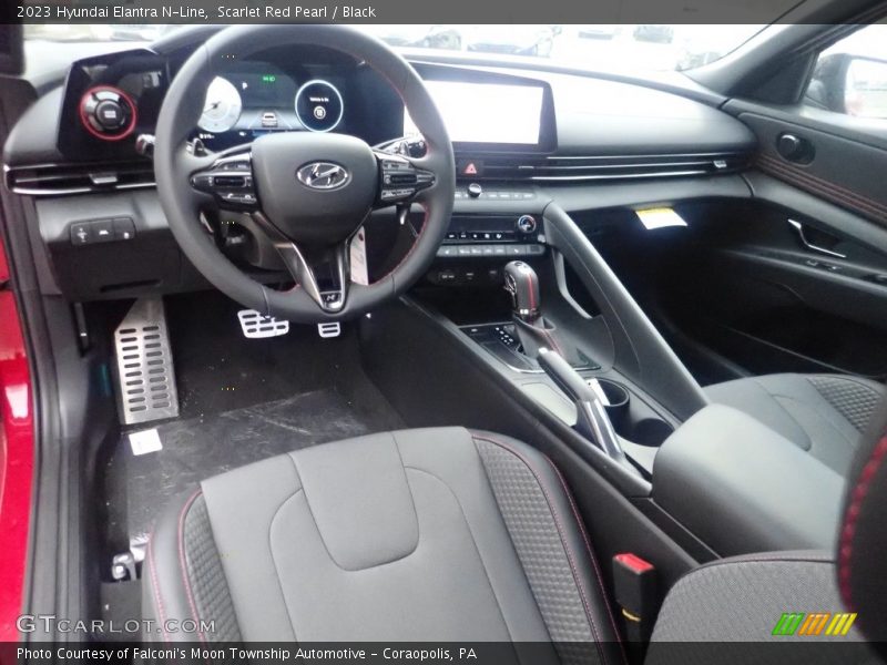  2023 Elantra N-Line Black Interior