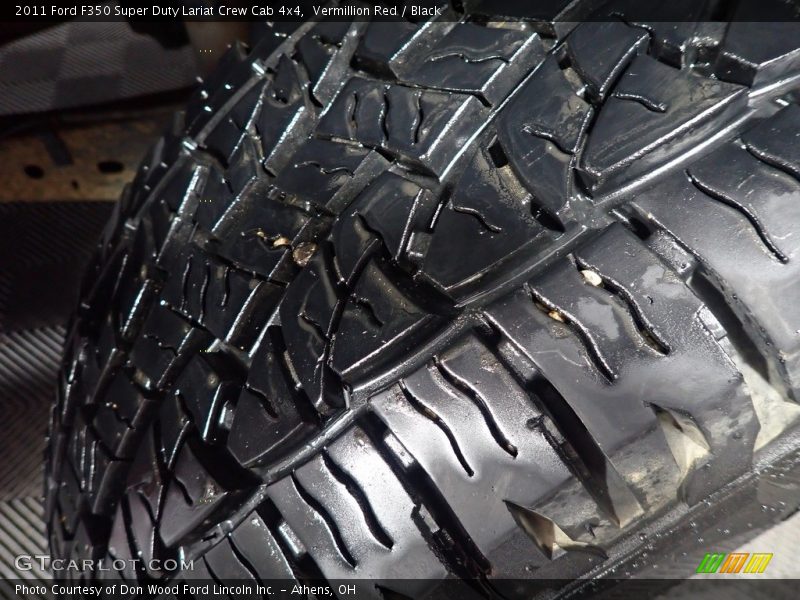 Vermillion Red / Black 2011 Ford F350 Super Duty Lariat Crew Cab 4x4