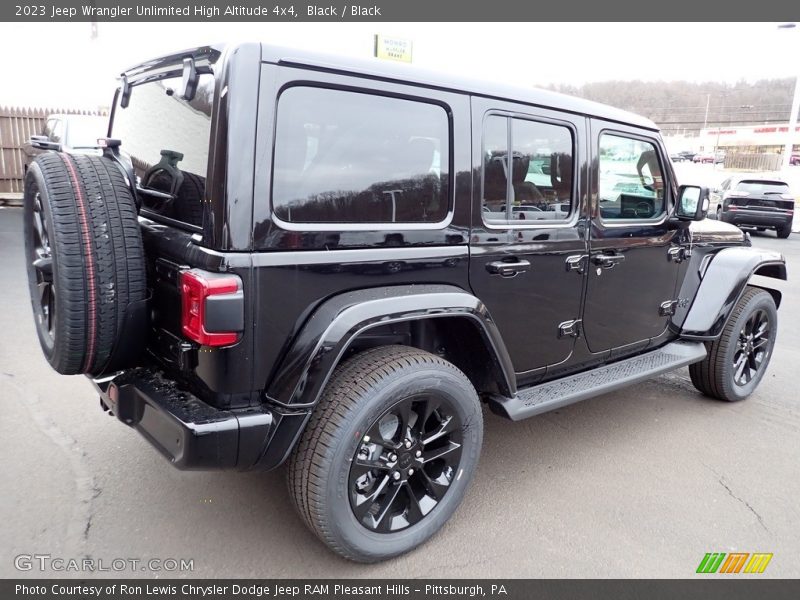 Black / Black 2023 Jeep Wrangler Unlimited High Altitude 4x4