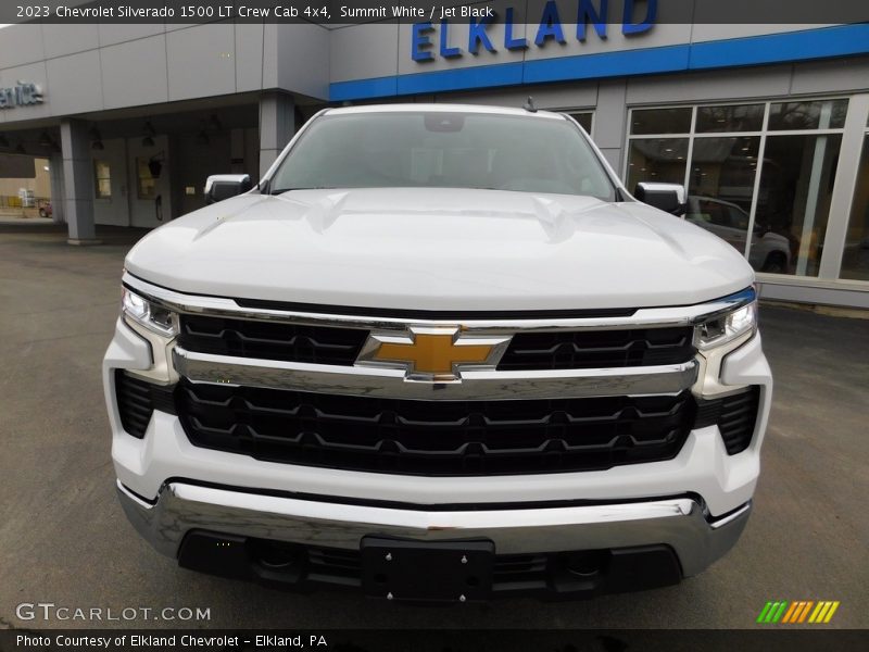 Summit White / Jet Black 2023 Chevrolet Silverado 1500 LT Crew Cab 4x4