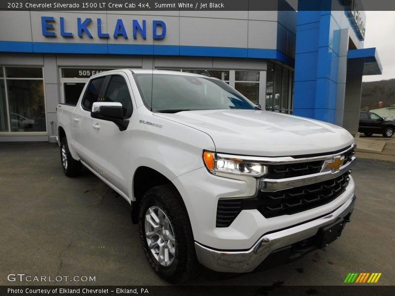 Summit White / Jet Black 2023 Chevrolet Silverado 1500 LT Crew Cab 4x4