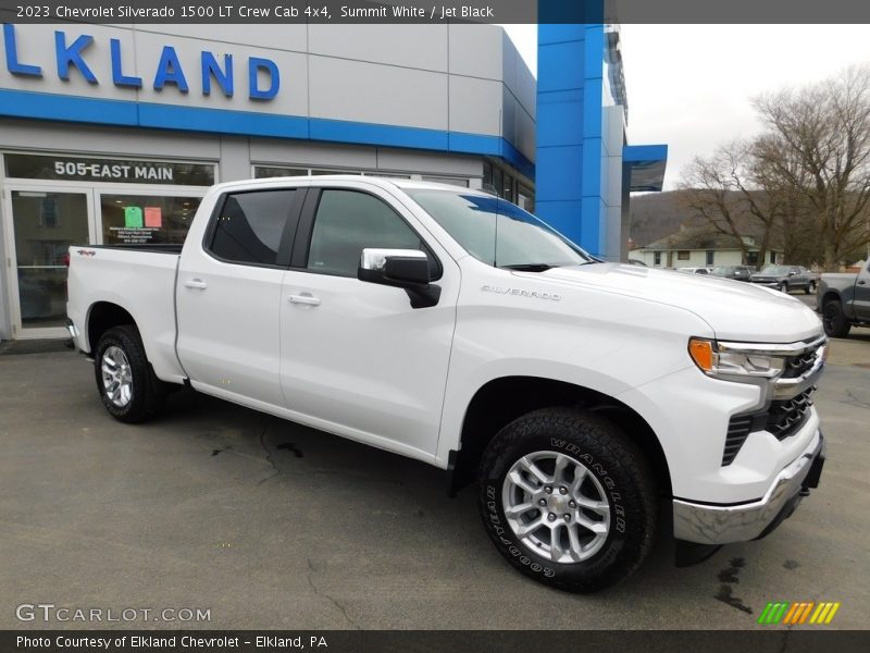 Summit White / Jet Black 2023 Chevrolet Silverado 1500 LT Crew Cab 4x4