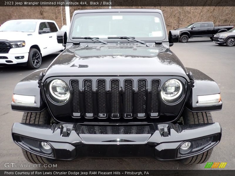 Black / Black 2023 Jeep Wrangler Unlimited High Altitude 4x4