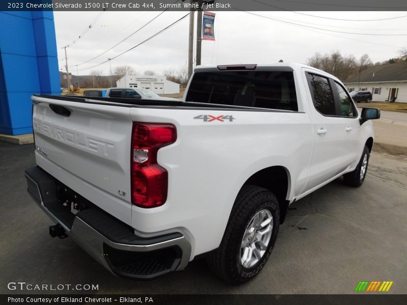 Summit White / Jet Black 2023 Chevrolet Silverado 1500 LT Crew Cab 4x4