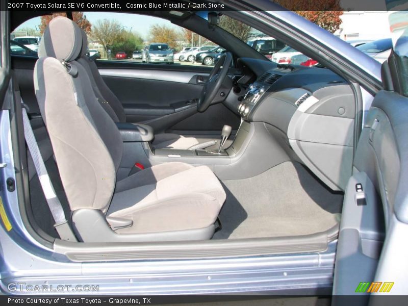 Cosmic Blue Metallic / Dark Stone 2007 Toyota Solara SE V6 Convertible