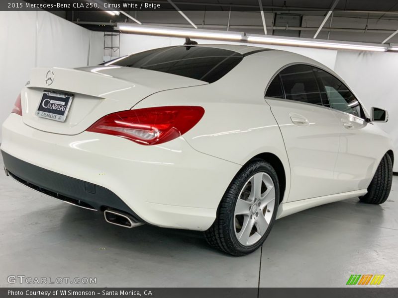 Cirrus White / Beige 2015 Mercedes-Benz CLA 250