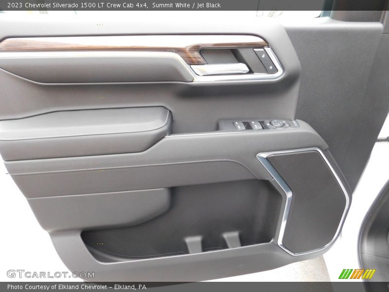 Summit White / Jet Black 2023 Chevrolet Silverado 1500 LT Crew Cab 4x4
