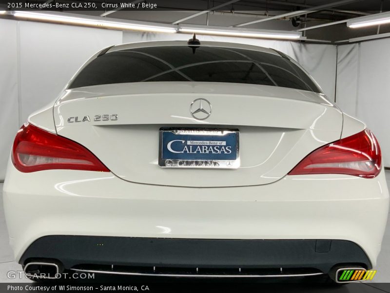 Cirrus White / Beige 2015 Mercedes-Benz CLA 250