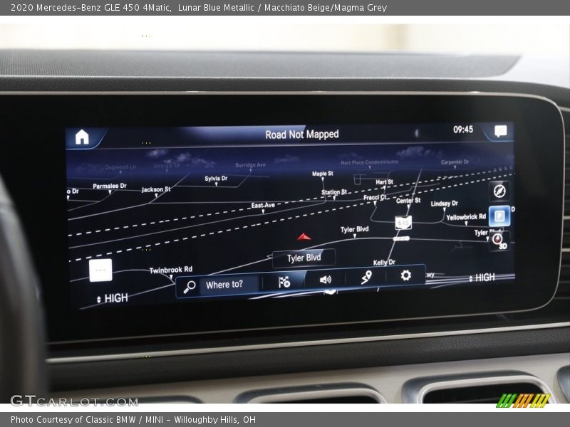 Lunar Blue Metallic / Macchiato Beige/Magma Grey 2020 Mercedes-Benz GLE 450 4Matic