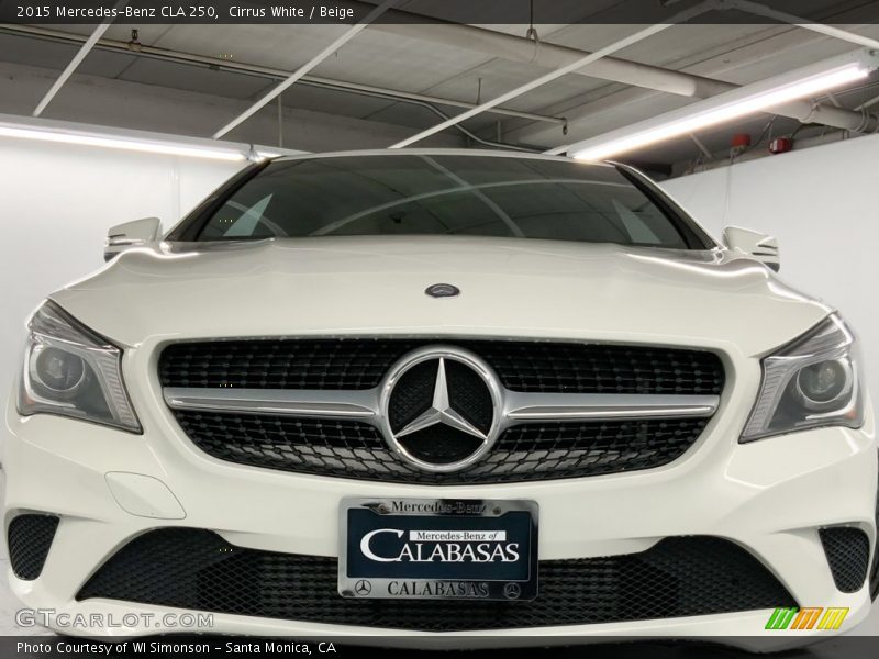 Cirrus White / Beige 2015 Mercedes-Benz CLA 250