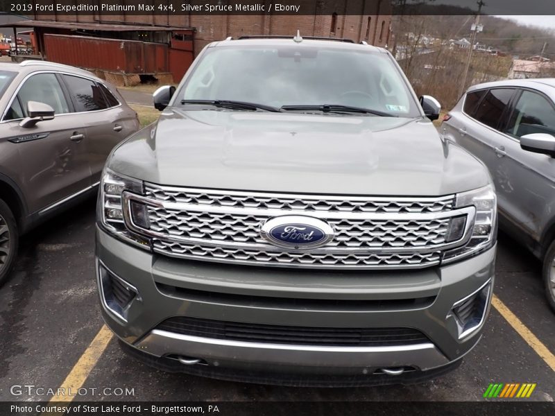Silver Spruce Metallic / Ebony 2019 Ford Expedition Platinum Max 4x4
