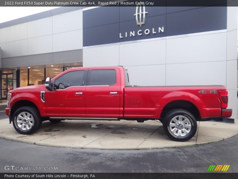  2022 F350 Super Duty Platinum Crew Cab 4x4 Rapid Red